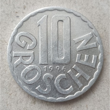 Австрия 10 Грошей 1996 год