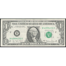 США 1 Доллар 1977 год , В , Нью-Йорк 