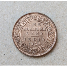 Британская Индия 1/4 Анны 1926 год , Король Георг 5