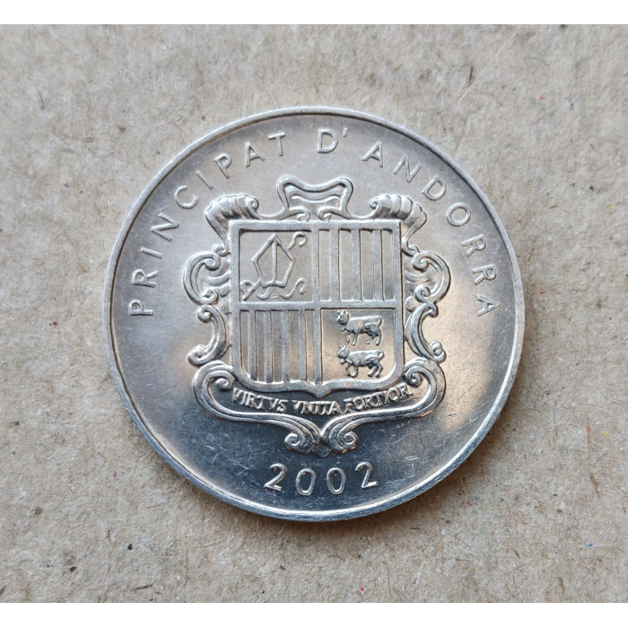 Андорра 1 сентим 2002 год , Пиренейская серна