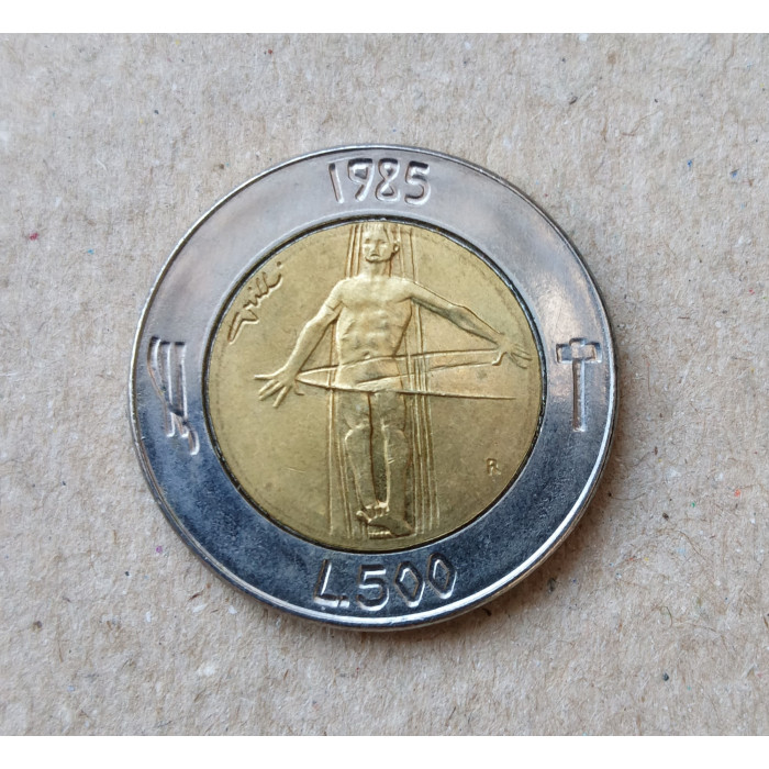 Сан Марино 500 Лир 1985 год , Война с наркотиками , Биметалл