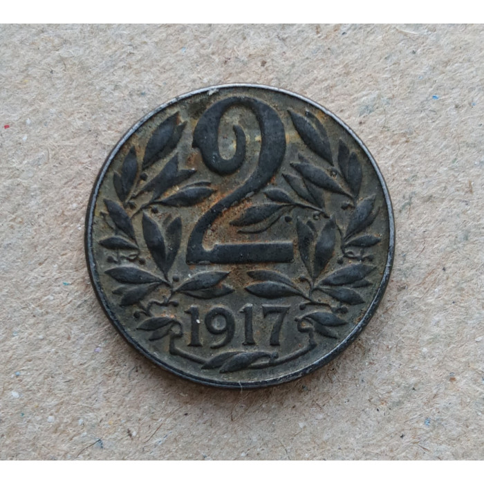 Австрия 2 Геллера 1917 год
