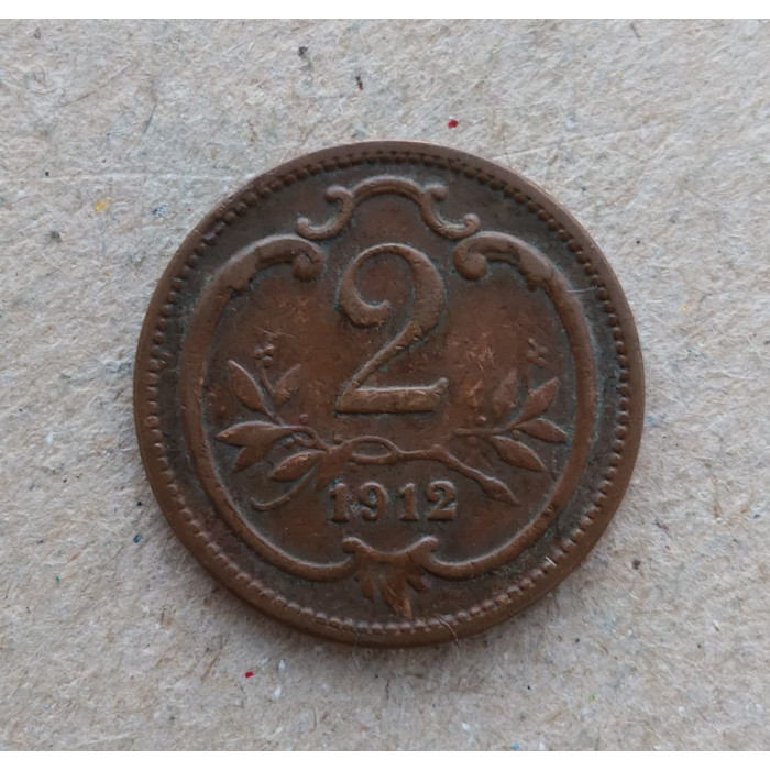 Австрия 2 Геллера 1912 год