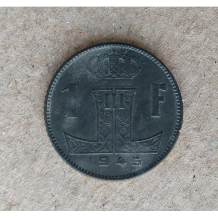 Бельгия 1 Франк 1945 год