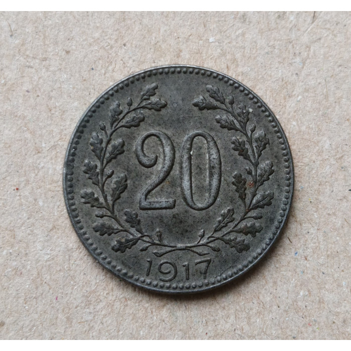 Австрия 20 Грошей 1917 год
