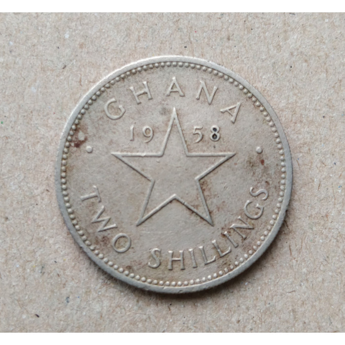 Гана 2 шиллинга 1958 год