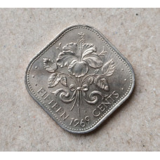 Багамские Острова 15 Центов 1969 год , Гибискус