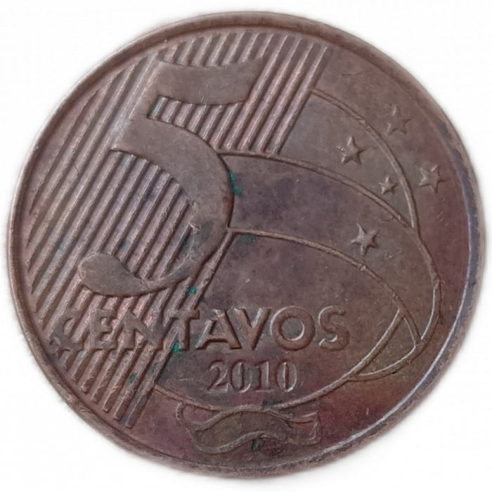 Бразилия 5 Сентаво 2010 год , Тирадентис