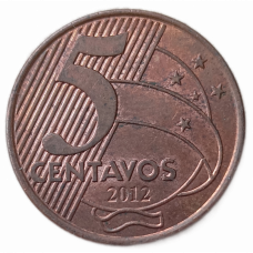 Бразилия 5 Сентаво 2012 год , Тирадентис