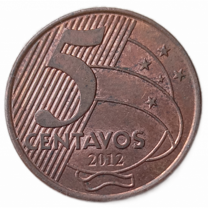 Бразилия 5 Сентаво 2012 год , Тирадентис