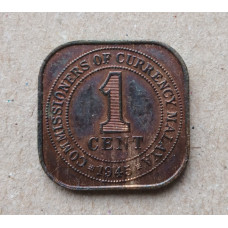 Малайя 1 Цент 1945 год , Георг 6