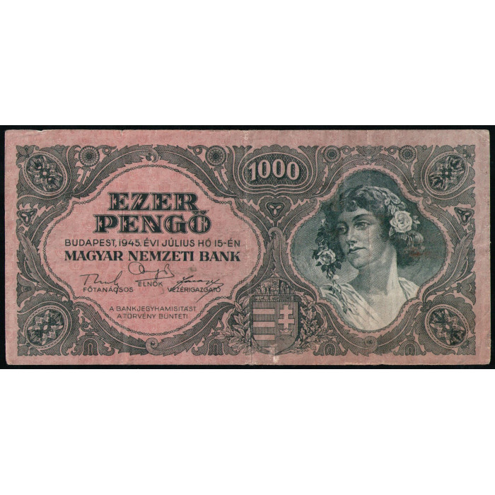 Венгрия 1000 Пенго 1945 год 