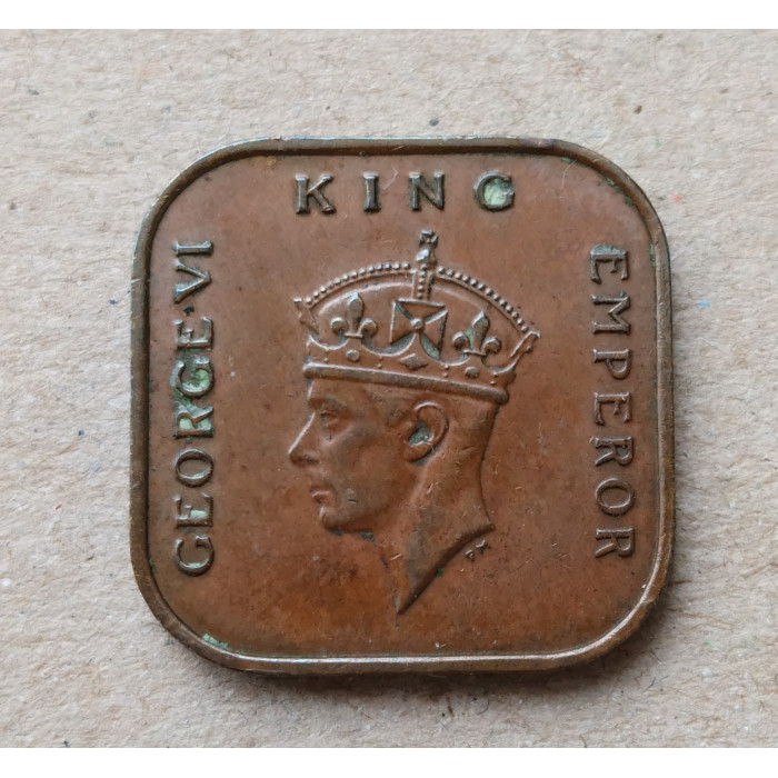 Малайя 1 Цент 1939 год , Георг 6