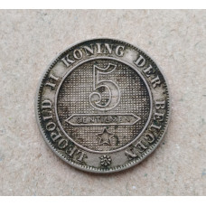 Бельгия 5 Сентим 1895 год