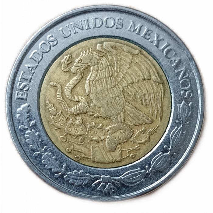 Мексика 1 Песо 2002 год , Биметалл