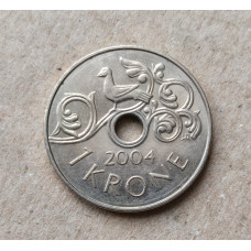 Норвегия 1 Крона 2004 год 