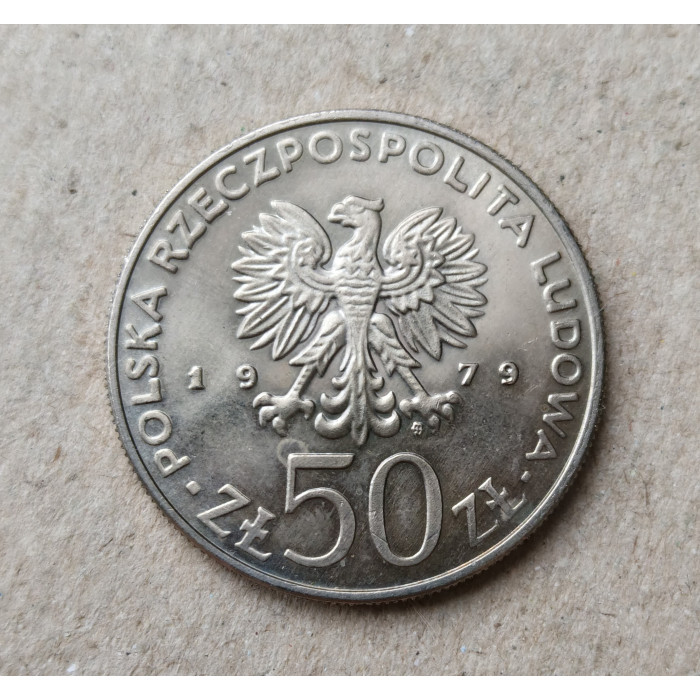 Польша 50 злотых 1979 год , Князь Мешко I 