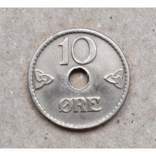 Норвегия 10 эре 1947 год