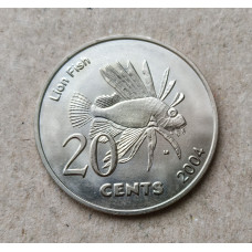 Килинг , Кокосовые Острова 20 Центов 2004 год , Рыба Лев