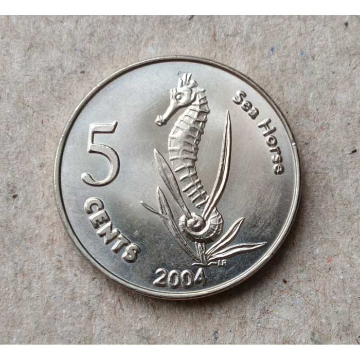Килинг , Кокосовые Острова 5 Центов 2004 год , Морской конёк