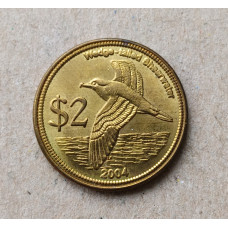 Килинг , Кокосовые Острова 2 доллара 2004 год , Клинохвостый буревестник	