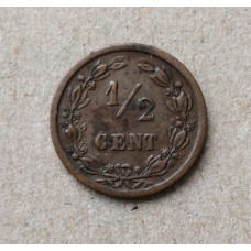 Нидерланды 1/2 цента 1901 год