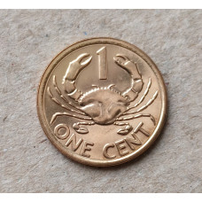 Сейшелы 1 Цент 2014 год , Мангровый краб