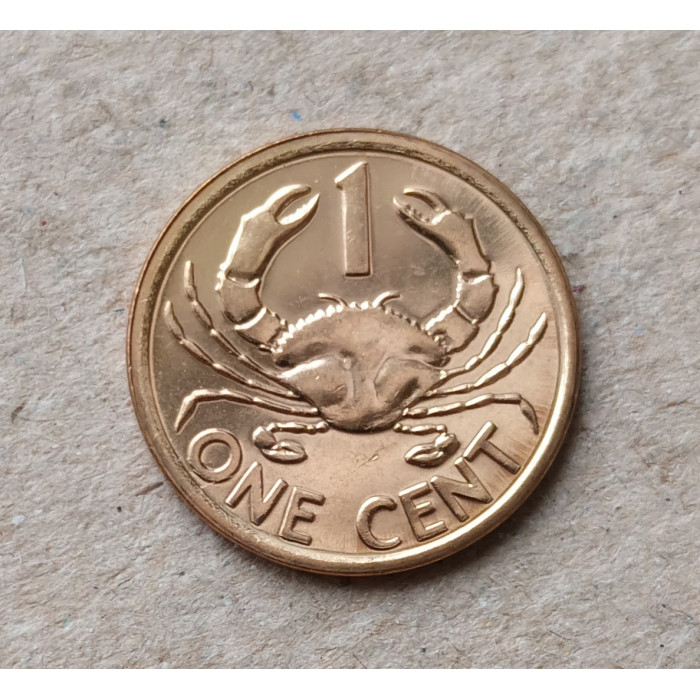 Сейшелы 1 Цент 2014 год , Мангровый краб