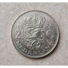Нидерланды 2 1/2 гульдена 1972 год