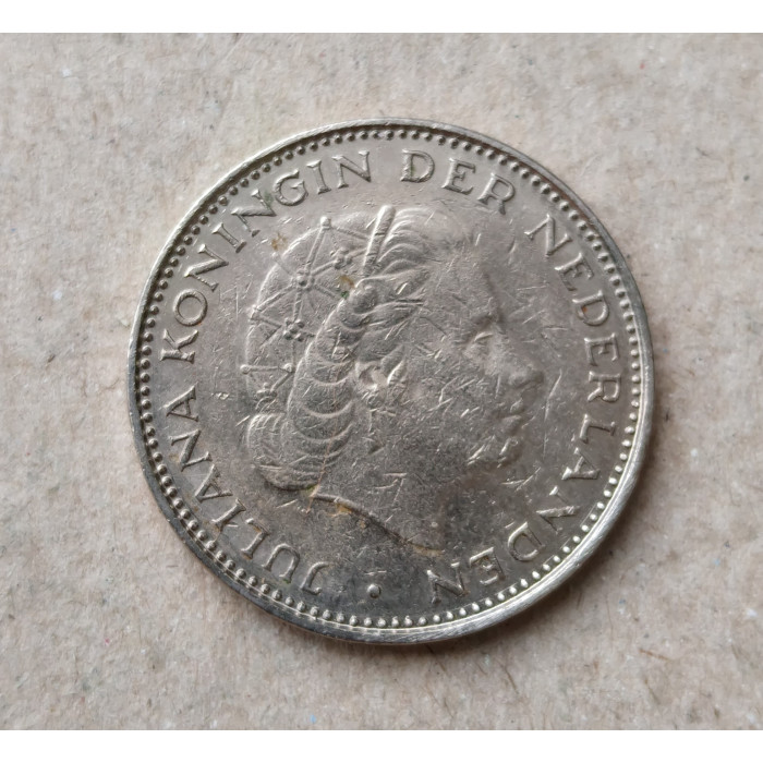Нидерланды 2 1/2 гульдена 1972 год