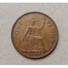 Великобритания 1 пенни 1964 год