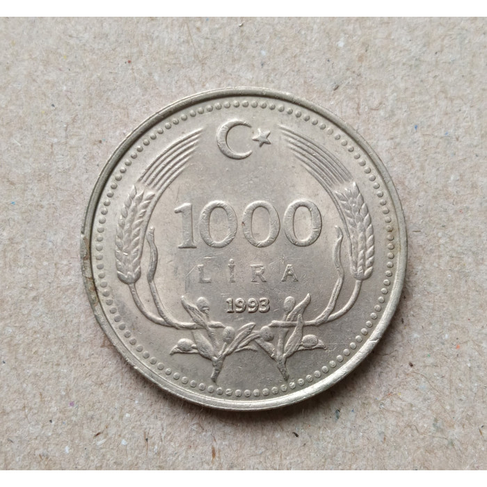 Турция 1000 Лир 1993 год