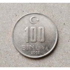 Турция 100000 Лир 2002 год