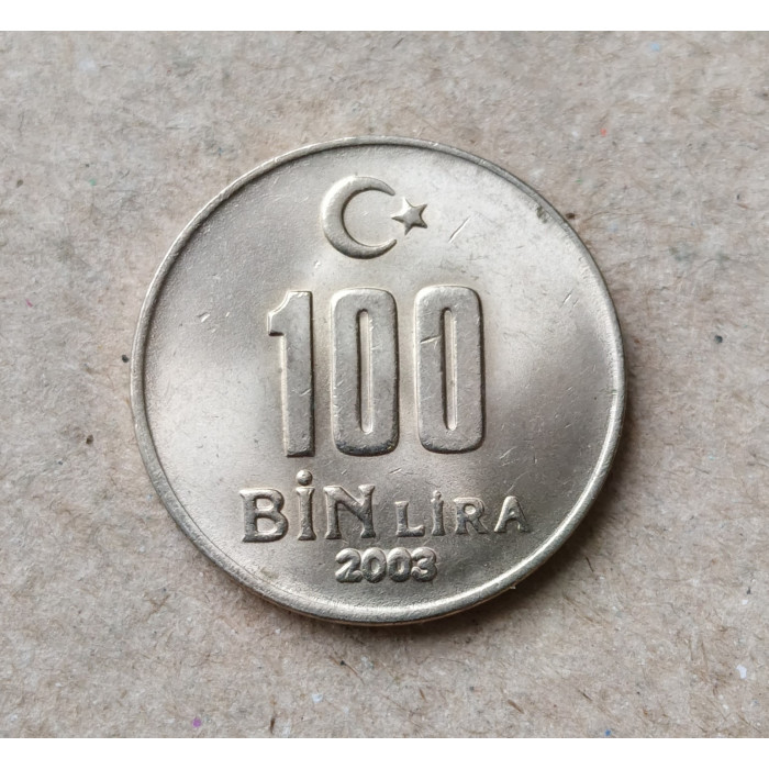 Турция 100000 Лир 2003 год