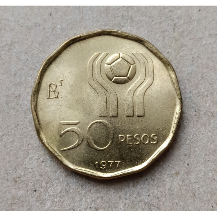 Аргентина 50 Песо 1977 год , Чемпионат мира по футболу 1978 года