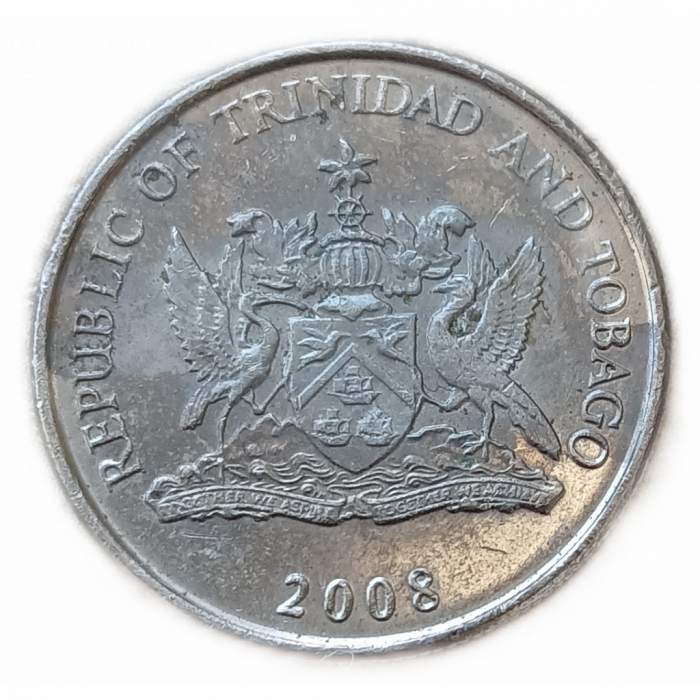 Тринидад и Тобаго 25 Центов 2008 год , Цветок Чаконии