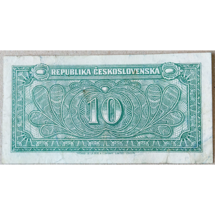 Чехословакия 10 Крон 1945 год