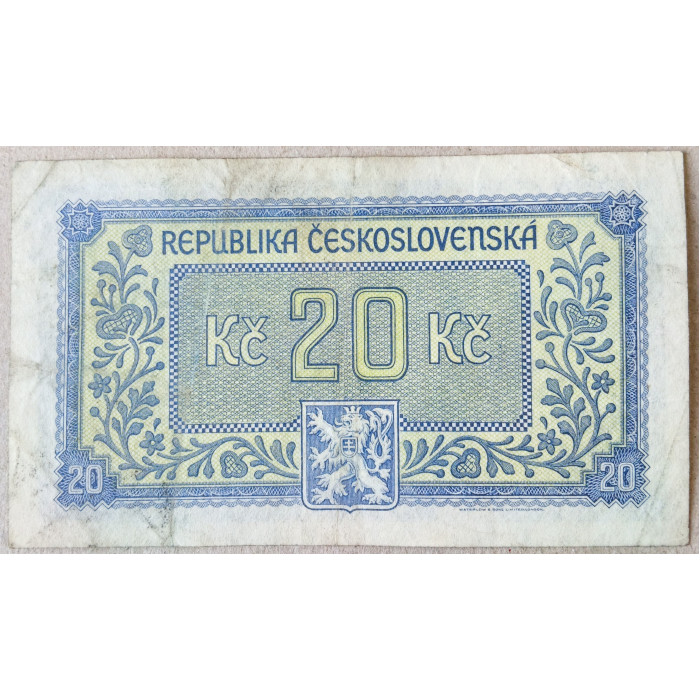 Чехословакия 20 Крон 1945 год