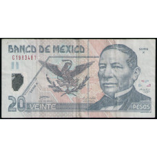 Мексика 20 Песо 2005 год , Бенито Хуарес , Полимер