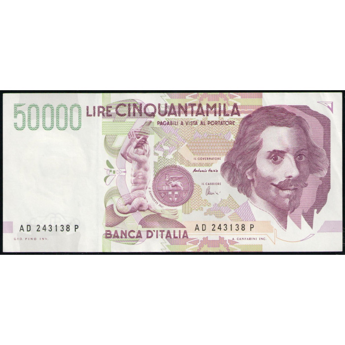 Италия 50000 Лир 1992 год , XF