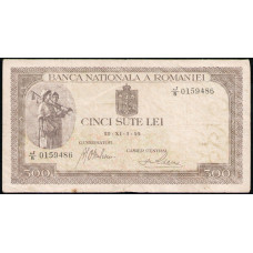 Румыния 500 Леев 1940 год
