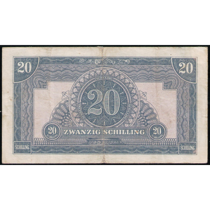 Австрия 20 шиллингов 1944 год