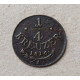 Австрия 1/4 Крейцера 1816 год