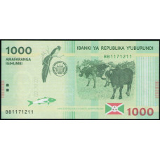 Бурунди 1000 Франков 2015 год , UNC