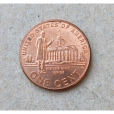 США 1 Цент 2009 год , Работа Линкольна в Иллинойсе