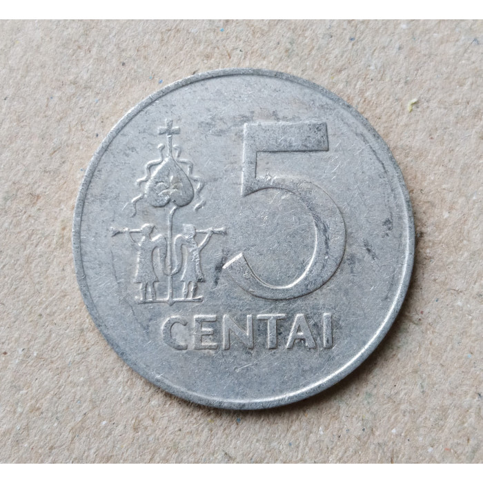 Литва 5 Центов 1991 год , Всадник