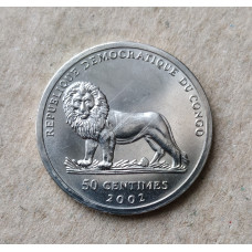 Конго 50 сентим 2002 год , Лев , Английский путешественник Верни Ловетт Камерон