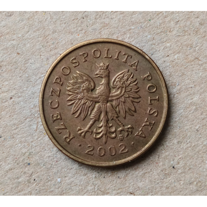 Польша 2 гроша 2002 год