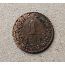Нидерланды 1 Цент 1883 год