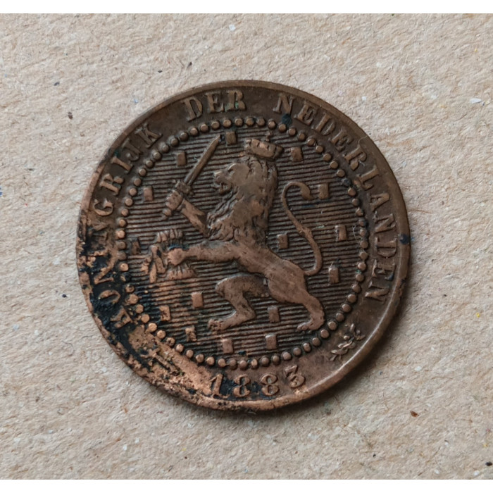 Нидерланды 1 Цент 1883 год